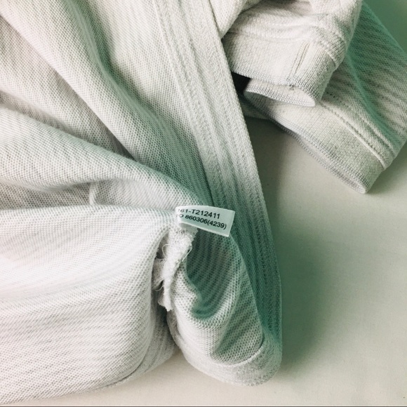 Tommy Bahama Mens Polo Shirt Size Medium Suprima Cotton Blend Polo White Gray - Picture 6 of 12